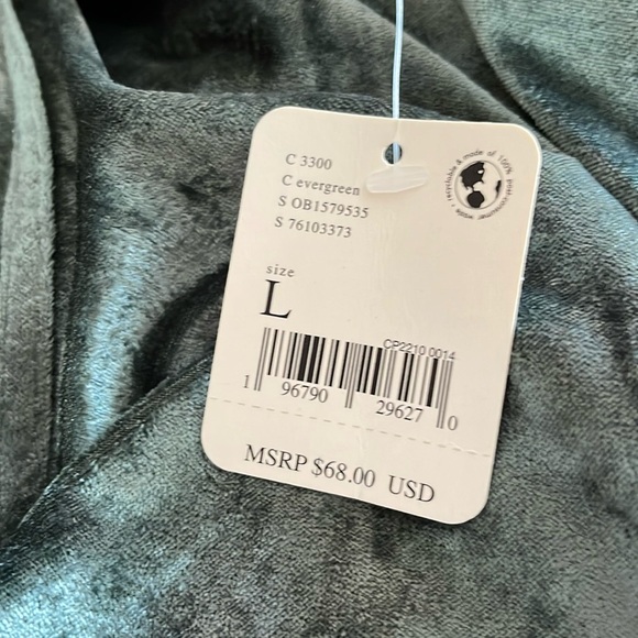 Free people all night tunic. Evergreen. Large NWT MRSP $68 - Picture 5 of 5